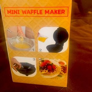 Never used mini  Waffle Maker